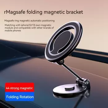 Магнитный автомобильный держатель для телефона с поворотом на 720, подставка, магнитное автоматическое крепление, поддержка мобильного GPS-кронштейна в автомобиле для Macsafe iPhone Samsung Xiaomi