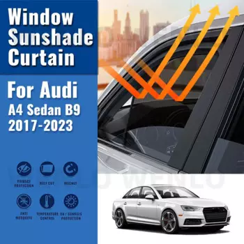 Магнитный автомобильный солнцезащитный козырек для Audi A4 Sedan B9 2017-2023