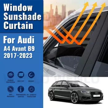 Магнитный автомобильный солнцезащитный козырек для Audi A4 Avant B9 2017-2023