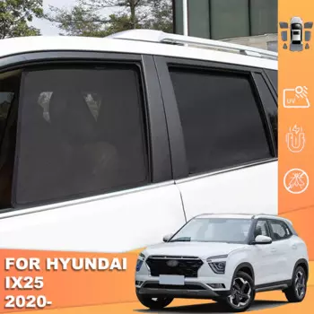 Магнитный автомобильный солнцезащитный козырек для Hyundai Creta SU2 2020 2021 2022 Ix25, переднее ветровое стекло, рамка, занавеска, задний козырек