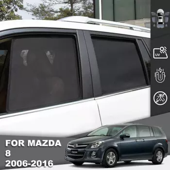 Магнитный автомобильный солнцезащитный козырек для Mazda 8 2006-2016, сетчатая рамка для переднего лобового стекла, задняя фоторамка