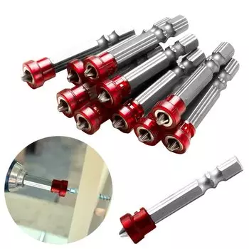 Магнитный бит для шуруповерта Iduoduo PH2 1/4", красный