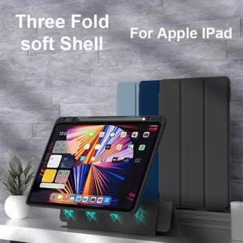 Магнитный чехол для iPad Air 5 10.9 Air 4 2020 Pro 11 12 9 Smart Cover 2022, приятный для кожи сенсорный чехол Smart Cover