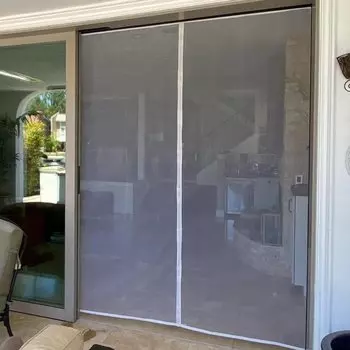 Магнитный дверной экран, москитная сетка, занавеска от насекомых, белая невидимая сетка с автоматическим закрыванием для кухни, гостиной, гостиной