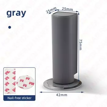 Магнитный дверной ограничитель NAIERDI черный