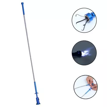 Магнитный грейфер 60 см, гибкий держатель для домашнего туалета, светодиодный светодиодной подсветильник, пружинный стержень, растягивающийся магнитный захват