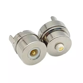 Водонепроницаемый магнитный мини-разъем круглой формы 6 мм, штекер, гнездо 3 А, светодиодный умный электронный разъем постоянного тока для зарядки