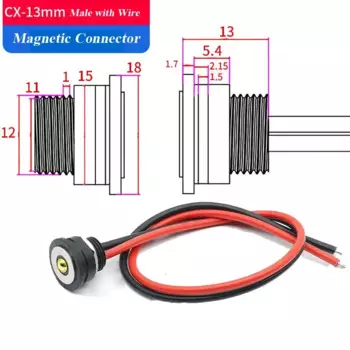 Магнитный разъем TLXT 10A CX-13 мм