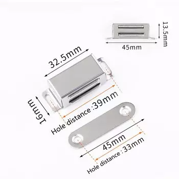 Магнитный скрытый закрыватель шкафа из нержавеющей стали от KK & FING, Магнитные защелки для мебели, двери, стопор, мебельная фурнитура