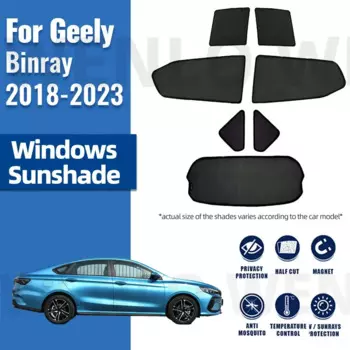 Магнитный солнцезащитный козырек для Geely Binray 2018-2023, автомобильный солнцезащитный козырек, шторы на лобовое стекло, летние солнцезащитные аксессуары для автомобиля