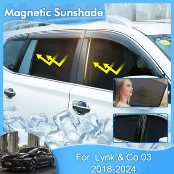 Магнитный солнцезащитный козырек для LynkCo 03, 2018, 2019, 2020, 2021, 2022, 2023, защита от УФ лучей