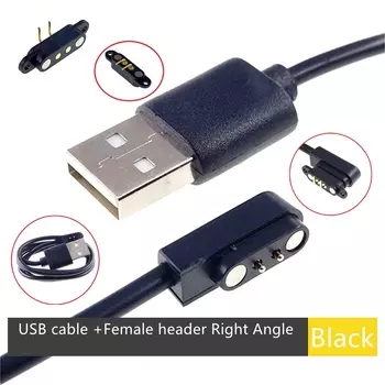 Магнитный USB-кабель для зарядки смарт-часов RTLECS R01FC 2.8 мм 60 см