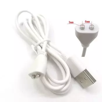 Магнитный USB-разъем для зарядки, 2 контакта, 6 мм
