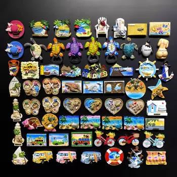 Магниты для холодильника Азия Мальдивы 3D из смолы