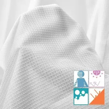 MAKEHOME белые шифоновые шторы