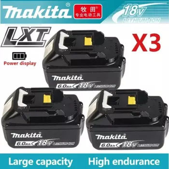 Makita 18 В батарея 3 Ач/5 Ач/6 Ач BL1860 BL1850B BL1850 BL1840 отвертка для электроинструмента сменная перезаряжаемая литий-ионная батарея