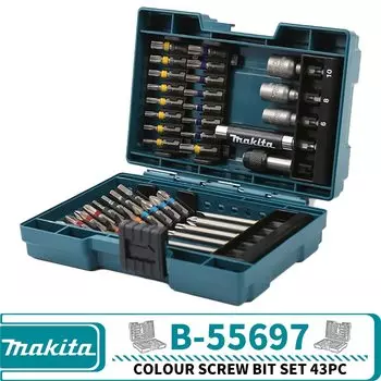 Makita B-55697 набор бит для отверток 43 шт