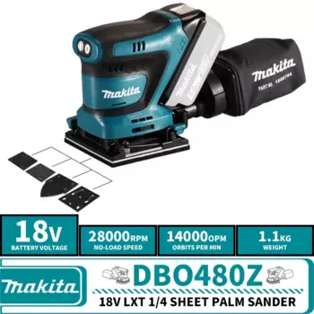 Makita DBO480Z беспроводная ленточная шлифмашина