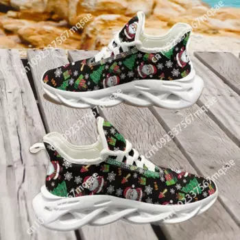 Male Shoes Santa Claus Christmas Tree Casual Durable Boys Flats Brand Design Men Sport Running Sneakers кроссовки женские Custom
