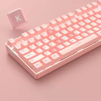 Маленькая клавиатура для ноутбука с возможностью горячей замены, 87 клавиш, три режима, 2,4 г, механическая клавиатура с подключением Bluetooth