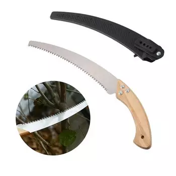 Маленькая ручная пила с длинным лезвием, изогнутая ручная пила, обрезка деревьев, резка древесины, деревообработка, обрезная пила, плотник, садовый инструмент
