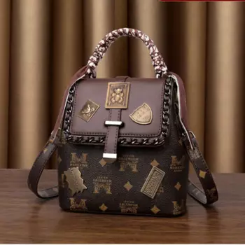 Маленькая сумка с напечатанным значком, женская сумка, новая модная сумка через плечо, сумка-мессенджер, нагрудная сумка, брендовая Высококачественная сумка