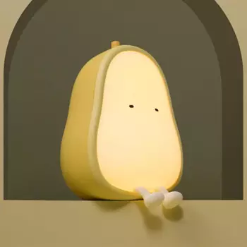 Маленькая утка, груша, ночник, питание от USB, милый детский прикроватный светодиодный светильник с регулируемой яркостью.