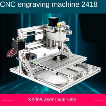 Маленький гравировальный станок с ЧПУ CNC3, оси шпинделя, лазерная рельефная резьба (с 2 ножами для резьбы)