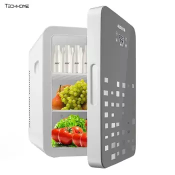 Маленький холодильник, автомобильный холодильник, автомобильный домашний двойной холодильник, новый обогрев и охлаждение для маленького общежития, охлаждаемый однодверный мини-холодильник