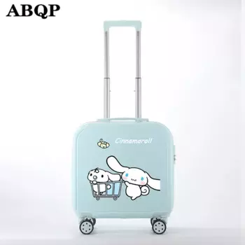 Маленький мультяшный женский студенческий милый чемодан на колесиках 18 дюймов 20 дюймов чемодан для путешествий чемоданы на колесах чемодан