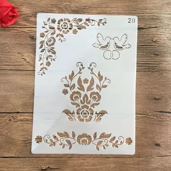 Мандала трафареты PenhuaMoban 29*21 см