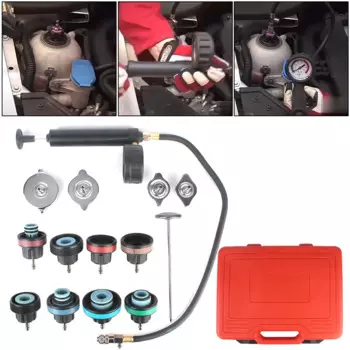 Манометр давления в резервуаре для воды автомобиля, детектор утечки резервуара для воды, инструмент, вакуумный тип системы охлаждения, тестер давления в радиаторе