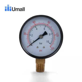 Манометр для водяного насоса, 0-10 бар