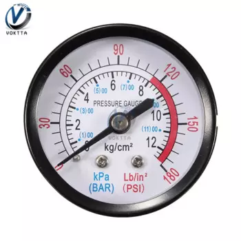 Манометр Voktta 0-180 PSI черного цвета