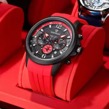 Mark Fairwhale 5530, крутые мужские часы, рэп, уличная мода, водостойкий ночник, дата, силиконовый ремешок, спортивные кварцевые часы для мужчин