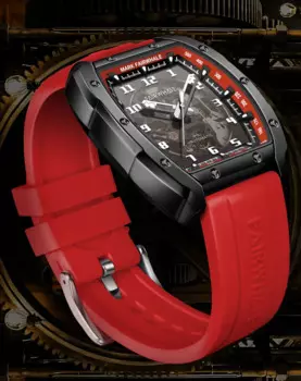 Mark Fairwhale модные часы с резиновым ремешком, автоматические механические светящиеся мужские часы из нержавеющей стали, стеклянные часы с покрытием для мужчин