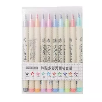 Маркеры-кисти Hopk 10 цветов