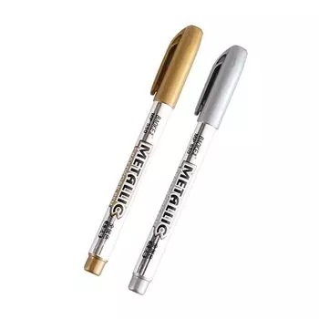 Маркеры MROOFUL золотые и серебряные
