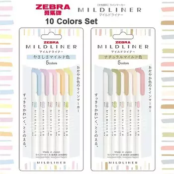 Маркеры Zebra Mildliner
