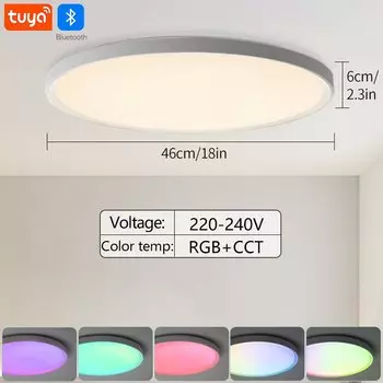 MARPOU WiFi Bluetooth RGB+CW потолочный светильник 220В