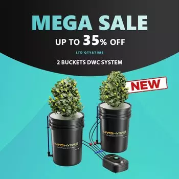 Набор гидропонных систем Mars Hydro DWC 5 галлонов с 2 ведрами и измерителем PH и TDS