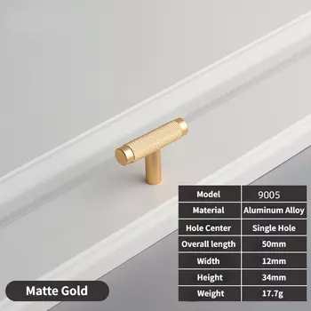 MARUAT современные ручки и ручки для кухонного шкафа из алюминиевого сплава золотого цвета, ручка с накаткой для ящика, дверные ручки для шкафа, мебельная фурнитура