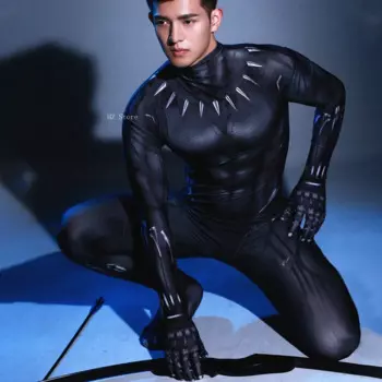 Marvel: Мстители, финал игры, черный костюм Пантеры, комбинезон, костюм супергероя, костюм для взрослых, подарок