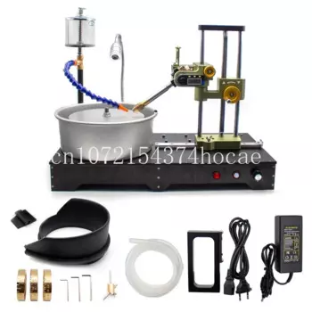 Машина для огранки драгоценных камней с цифровым дисплеем Прецизионная огранка драгоценных камней с цифровым угловым манипулятором Плоская шлифовальная машина Jewel 0-3000 об/мин