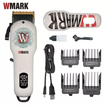 Машинка для стрижки волос WMARK для мужчин, электрическая машинка для стрижки волос