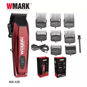 Машинка для стрижки волос WMARK NG-125, профессиональная аккумуляторная машинка для стрижки волос, 7500 об/мин