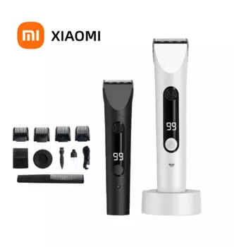 Машинка для стрижки волос Xiaomi Mijia, профессиональная Водонепроницаемая машинка с зарядным устройством и 3 режимами работы, IPX7, 2023