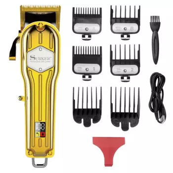 "Машинки для стрижки волос Профессиональные ножницы для парикмахеров Регулируемый резак для Для мужчин Водонепроницаемый стрижка машина аккумуляторная машинка для стрижки волос в Напряжение"