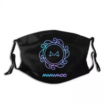 Маска для лица Kpop Mamamoo, белая, многоразовая, фильтрующая, с капюшоном и забавным принтом, 4 сезона