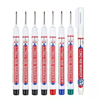 Масляные маркеры, 8 шт., 20 мм, черный/синий/красный/зеленый/белый